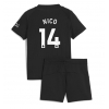 Maglie da calcio Manchester City Nico Gonzalez #14 Seconda Maglia Bambino 2025-26 Manica Corta + Pantaloni corti)